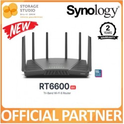SYNOLOGY RT6600ax Tri-Band Wi-fi 6 Router. Singapore local warranty 2 years